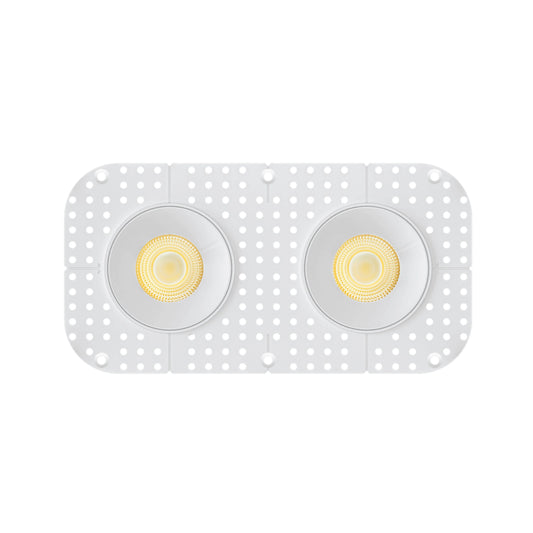 P-7448 3.5 inch Trimless 2 Head Round White HO, 36/60W, 3400/5400 Lumens, 5CCT Recessed Light