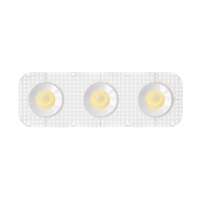 P-7449 3.5 inch Trimless 3 Head Round White HO, 54/90W, 5100/8100 Lumens, 5CCT Recessed Light