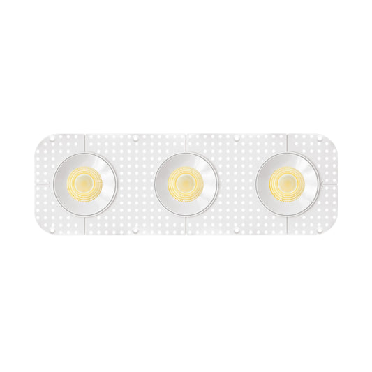 P-7449 3.5 inch Trimless 3 Head Round White HO, 54/90W, 5100/8100 Lumens, 5CCT Recessed Light