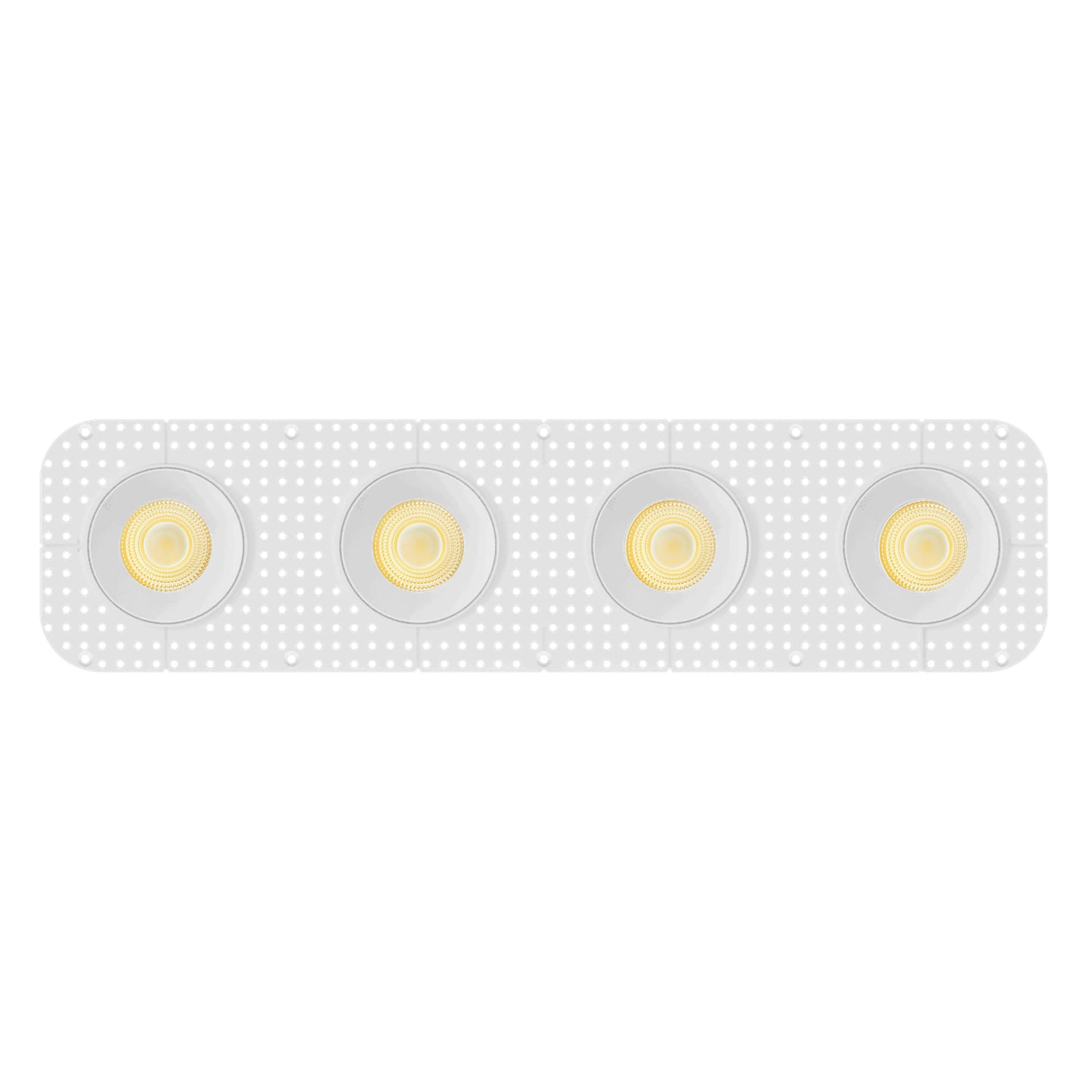 P-7450 3.5 inch Trimless 4 Head Round White HO, 72/120W, 6800/10800 Lumens, 5CCT Recessed Light