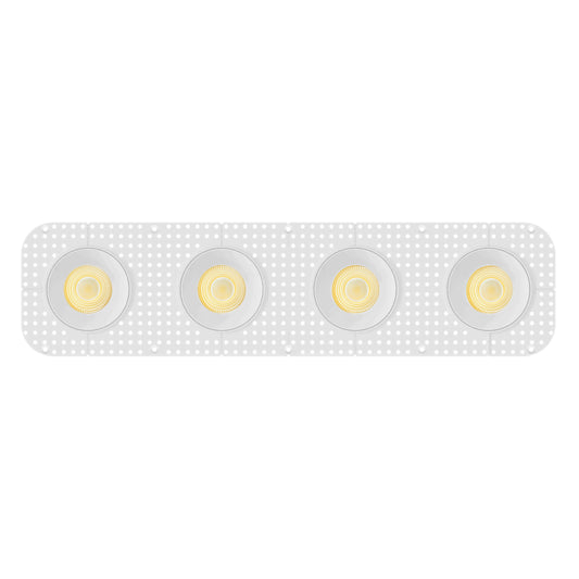 P-7450 3.5 inch Trimless 4 Head Round White HO, 72/120W, 6800/10800 Lumens, 5CCT Recessed Light