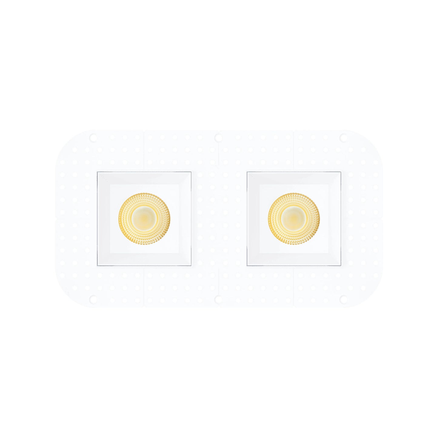 P-7452 3.5 inch Trimless 2 Head Square White HO, 36/60W, 3400/5400 Lumens, 5CCT Recessed Light