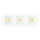 P-7453 3.5 inch Trimless 3 Head Square White HO, 54/90W, 5100/8100 Lumens, 5CCT Recessed Light