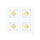 P-7455 3.5 inch Trimless Quadruple Head Square White HO, 72/120W, 6800/10800 Lumens, 5CCT Recessed Light