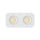 P-7456 4 inch Trimless 2 Head Round White, 30/44W, 3200/4800 Lumens, 5CCT Recessed Light