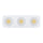 P-7457 4 inch Trimless 3 Head Round White, 45/66W, 4800/7200 Lumens, 5CCT Recessed Light