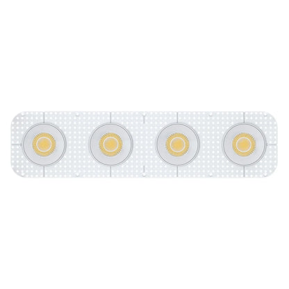 P-7458 4 inch Trimless 4 Head Round White, 60/88W, 6400/9600 Lumens, 5CCT Recessed Light