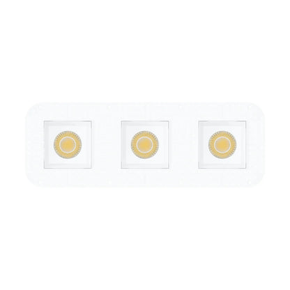 P-7462 4 inch Trimless 3 Head Square White, 45/66W, 4800/7200 Lumens, 5CCT Recessed Light