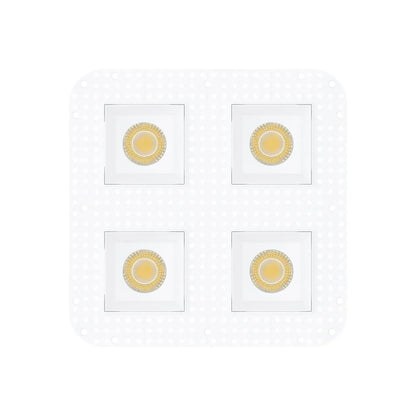 P-7464 4 inch Trimless Quadruple Head Square White, 60/88W, 6400/9600 Lumens, 5CCT Recessed Light