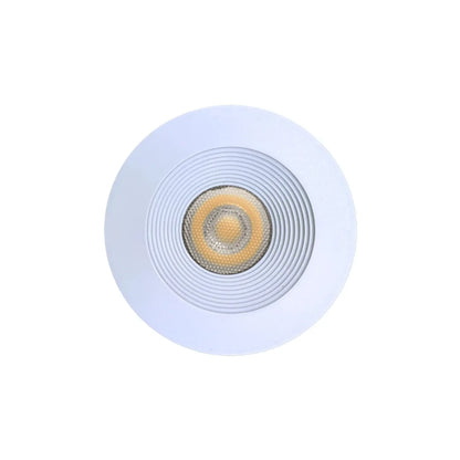 P-7474 1.5 inch Baffle Round White, 7W, 600 Lumens, 5CCT Recessed Light