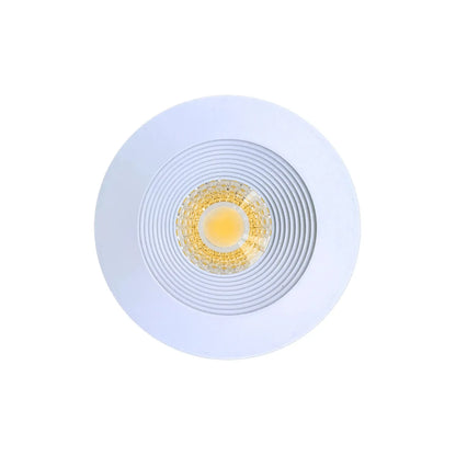 P-7476 2 inch Baffle Round White, 8W, 700 Lumens, 5CCT Recessed Light