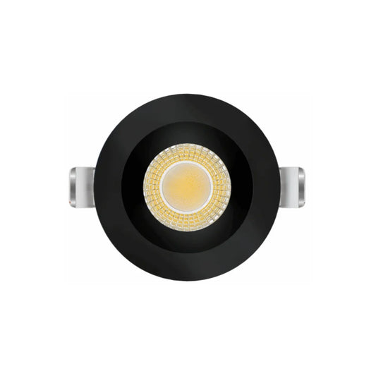 P-7487 3 inch Round Black Shallow Trim, 9W, 850 Lumens, 5CCT Recessed Light