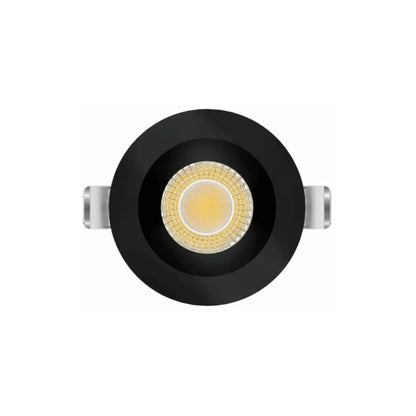 P-7491 3 inch Round Black Shallow Trim HO, 15/20W, 1400/2100 Lumens, 5CCT Recessed Light