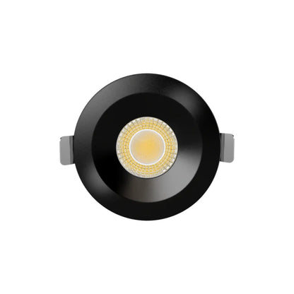 P-7497 3 inch Round Black Ultra-Shallow Trim HO, 24W, 2100 Lumens, Non-IC, 5CCT Recessed Light