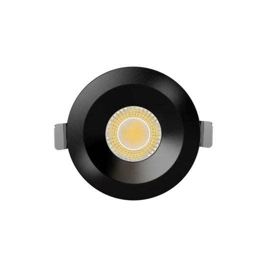 P-7497 3 inch Round Black Ultra-Shallow Trim HO, 24W, 2100 Lumens, Non-IC, 5CCT Recessed Light