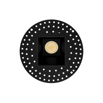 P-7505 3 inch Trimless Square Wall-Wash Black HO, 15/20W, 1400/2100 Lumens, 5CCT Recessed Light