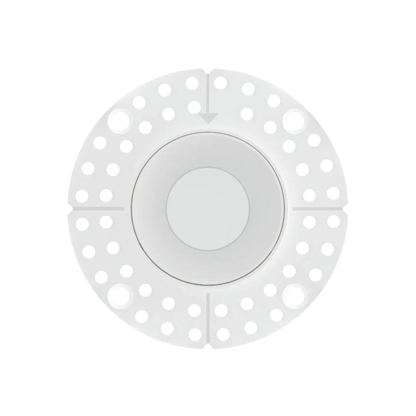 P-7510 2 Inch Trimless Slim Round White, 8-12 Watts, 550-825 Lumens, 5CCT Recessed Light