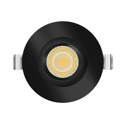 P-7515 3 inch Regress Gimbal Round Black HO, 15-20W, 1400-2100 Lumens, 5CCT Recessed Light