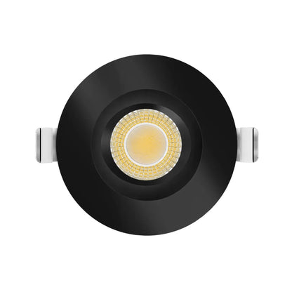 P-7519 3 inch Regress Gimbal Round Black HO, 24W, 2100 Lumens, 5CCT Recessed Light