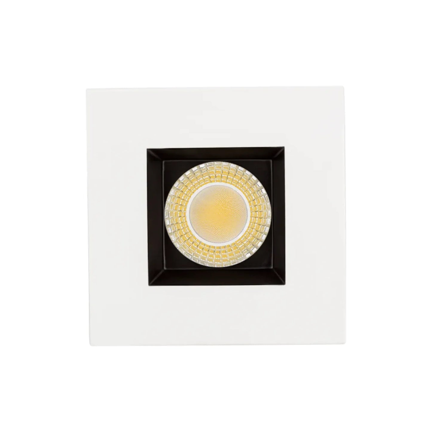 P-7526 3 inch Square Two-Tone, 8W, 800 Lumens, 5CCT Recessed Light