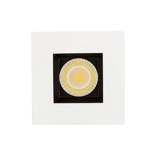P-7526 3 inch Square Two-Tone, 8W, 800 Lumens, 5CCT Recessed Light