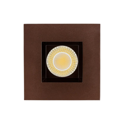 P-7528 3 inch Square Bronze, 8W, 800 Lumens, 5CCT Recessed Light
