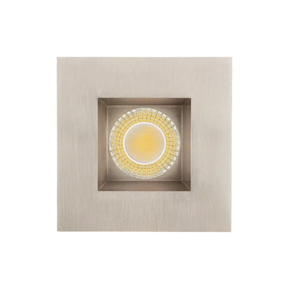 P-7530 3 inch Square Brushed Nickel, 8W, 800 Lumens, 5CCT Recessed Light