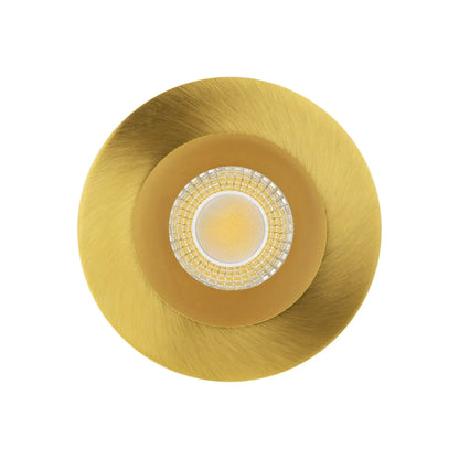 P-7531 3 inch Round Brushed Brass, 8W, 800 Lumens, 5CCT Recessed Light