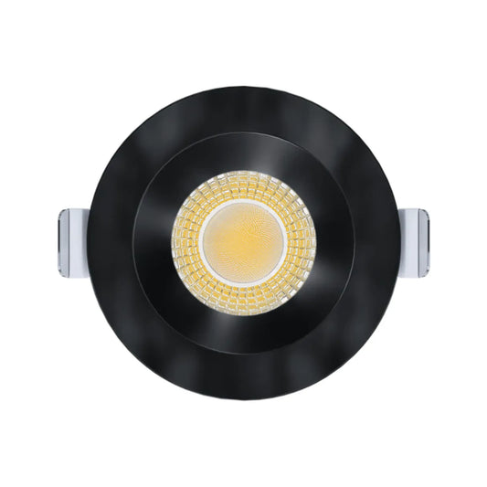 P-7543 3 inch Round Black Shallow Trim, 8W, 800 Lumens, 5CCT Recessed Light
