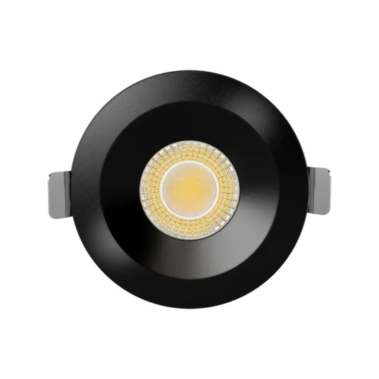 P-7545 3 inch Round Black Ultra-Shallow Trim, 8W, 800 Lumens, 5CCT Recessed Light