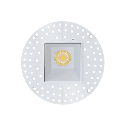 P-7553 3 inch Trimless Square Wall-Wash White, 8W, 800 Lumens, 5CCT Recessed Light