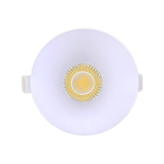 P-7555 3 inch Drop Trim Round White, 8W, 800 Lumens, 5CCT Recessed Light