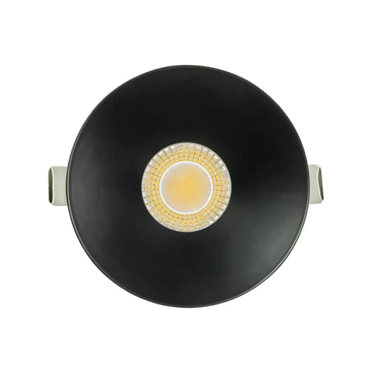 P-7556 3 inch Drop Trim Round Black, 8W, 800 Lumens, 5CCT Recessed Light