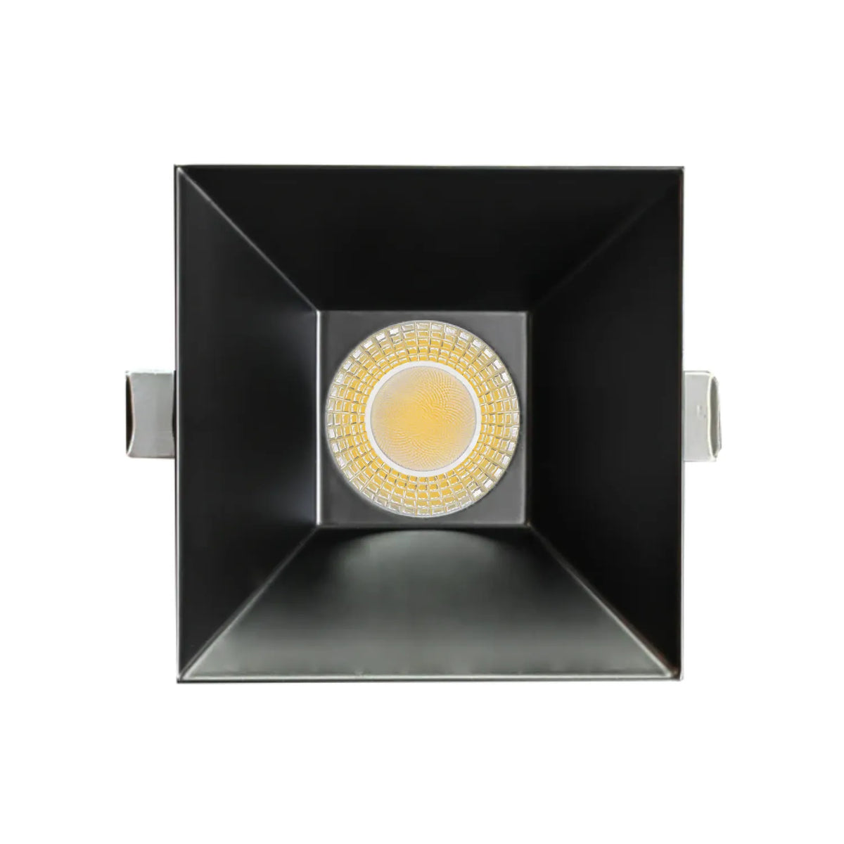 P-7558 3 inch Drop Trim Square Black, 8W, 800 Lumens, 5CCT Recessed Light