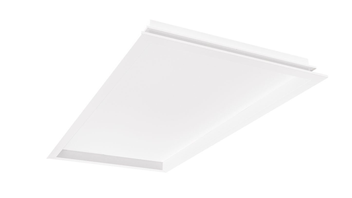 Perlglow 2X4 50/60/70W 7275/6500/5625 Lumens Frosted Wet Rated Selectable CCT 30,35,41,50,65K Regress Panel + Em