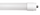 Perlglow 9W 2 Ft T8 Shape G13 Base Glass Lens Type A-B Ballast Universal Clear LED Tube Light 6500K Daylight