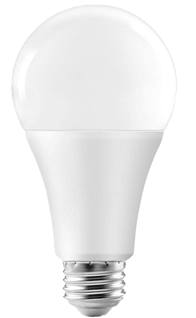 Perlglow 22 Watts A21 Shape E26 Base Type 2600 Lumens Frosted LED Light Bulb 5000K Super White